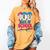 100 Days Of School Baseball Drip Bat 100th Day Of School Boy Women's Comfort Colors T-Shirt Mustard
