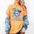 100 Days Of School Baseball Drip Ice Cream Boys Kids Women's Comfort Colors T-Shirt Mustard