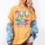 100 Days Of School Boys Kids 100th Day Of School Baseball Women's Comfort Colors T-Shirt Mustard