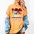 100 Days Of School Dripping Baseball 100th Day Teacher Boy Women's Comfort Colors T-Shirt Mustard