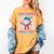 100 Days Smarter Baseball Drip Boys 100 Days Of School Kids Women's Comfort Colors T-Shirt Mustard