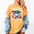 100 Days Smarter Baseball 100 Days Of School Boy Girl Kid Women's Comfort Colors T-Shirt Mustard