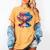 2026 American Flag Baseball Ice Cream Drip Bats Boys Women's Comfort Colors T-Shirt Mustard
