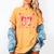 6 7 Melting Number Arrow Baseball Drip Valentine's Day Women's Comfort Colors T-Shirt Mustard