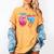 I Was 6 Now I'm 7 Meme Six Seven Baseball 7th Birthday Women's Comfort Colors T-Shirt Mustard
