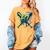 67 Baseball Drip Effect Urban Tee Style 6-7 Meme Graphic Women's Comfort Colors T-Shirt Mustard