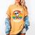 67 Days Of School Bruh Teacher Kids Dabbing Baseball Women's Comfort Colors T-Shirt Mustard