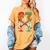 67 Ice Cream Drip Baseball Number 67 Player 67th Birthday Premium Tri-Blend Women's Comfort Colors T-Shirt Mustard