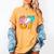 67 Six Seven 6 7 Boys 67 Baseball Ice Cream Drip 6 7 Women's Comfort Colors T-Shirt Mustard