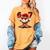 67 Valentine Day Baseball Chocolate Ice Cream Drip Women's Comfort Colors T-Shirt Mustard