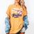 Abuela Rookie Of Year 1st Birthday Baseball Theme Matching Women's Comfort Colors T-Shirt Mustard Abuela Rookie Of Year 1st Birthday Baseball Theme Matching Women's Comfort Colors T-Shirt Mustard