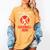 Act Like a Lady Scream Like a Baseball Mom Baseball Women's Comfort Colors T-Shirt Mustard