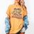 Take Me Out To The Ball Game Retro Peanuts Baseball Sports Women's Comfort Colors T-Shirt Mustard