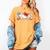 Ball Mom Bow Tie Baseball Mom Women's Comfort Colors T-Shirt Mustard Ball Mom Bow Tie Baseball Mom Women's Comfort Colors T-Shirt Mustard