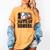 Baseball 100 Days Of School Happy 100th Day Teachers Kids Women's Comfort Colors T-Shirt Mustard Baseball 100 Days Of School Happy 100th Day Teachers Kids Women's Comfort Colors T-Shirt Mustard