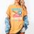 Baseball Or Bows Big Brother Loves You Gender Pink Or Blue Women's Comfort Colors T-Shirt Mustard