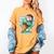 Baseball Boys Ice Cream Drip Baseball Boys Youth Mint Choco Women's Comfort Colors T-Shirt Mustard
