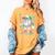 Baseball Character Cartoon Batter Drip Style Women Men Women's Comfort Colors T-Shirt Mustard Baseball Character Cartoon Batter Drip Style Women Men Women's Comfort Colors T-Shirt Mustard