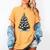 Baseball Christmas Tree Men Boys Youth Santa Sports Women's Comfort Colors T-Shirt Mustard