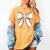 Baseball Coquette Bow Cute Baseball Game Women's Comfort Colors T-Shirt Mustard Baseball Coquette Bow Cute Baseball Game Women's Comfort Colors T-Shirt Mustard