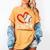 Baseball Daddy Baseball Heart Family Matching Women's Comfort Colors T-Shirt Mustard