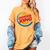 Baseball Dinger King Logo For Home Run Players And Fan Women's Comfort Colors T-Shirt Mustard