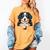 Baseball Dog Men & Women Women's Comfort Colors T-Shirt Mustard