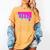 Baseball Drip Bat Boys Ice Cream American Flag 4th Of July Women's Comfort Colors T-Shirt Mustard