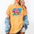 Baseball Drip Ice Cream 67 Graffiti Splash Melt Women's Comfort Colors T-Shirt Mustard