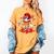 Baseball Drip Ice Cream Apparel Youth Boys Valentines Women's Comfort Colors T-Shirt Mustard