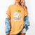 Baseball Drip Ice Cream Crown Melt Graphic Women's Comfort Colors T-Shirt Mustard