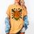 Baseball Drip Ice Cream Dripping Blaze Hunter Orange Camo Women's Comfort Colors T-Shirt Mustard