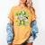 Baseball Drip Ice Cream Shamrock Irish St Patricks Men Women's Comfort Colors T-Shirt Mustard