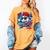 Baseball Drip Icecream Heart Valentine Day Boys Kids Red Women's Comfort Colors T-Shirt Mustard