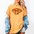 Baseball Dripping Waffle Field Women's Comfort Colors T-Shirt Mustard Baseball Dripping Waffle Field Women's Comfort Colors T-Shirt Mustard