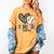 Baseball Game Day Vibes Baseball Mom Mama Leopard Cute Women's Comfort Colors T-Shirt Mustard