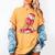 Baseball Ice Cream Drip Youth Strawberry Baseball Red Women's Comfort Colors T-Shirt Mustard