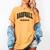 Baseball Mama Cute Women Team Mom Or Baseball Mom Sports Women's Comfort Colors T-Shirt Mustard