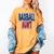 Baseball Mama Dalmatian Spots Baseball Mom Women's Comfort Colors T-Shirt Mustard