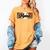 Baseball Mama Game Day Vibes Women Baseball Mom Women's Comfort Colors T-Shirt Mustard Baseball Mama Game Day Vibes Women Baseball Mom Women's Comfort Colors T-Shirt Mustard