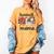 Baseball Mama Baseball Mom Cute T-Ball Mom Ballpark Mom Women's Comfort Colors T-Shirt Mustard