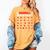 Baseball Mom Alphabet Parent Mama Player Game Sport Fan Women's Comfort Colors T-Shirt Mustard