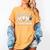 Baseball Mom Caffeine Fueled Game Day Essential Women's Comfort Colors T-Shirt Mustard