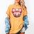 Baseball Mom Coquette Pink Bow Baseball Mom Women's Comfort Colors T-Shirt Mustard