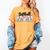 Baseball Mom Coquette Women Girls Baseball Mama Women's Comfort Colors T-Shirt Mustard