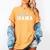 Baseball Mom Design Women's Comfort Colors T-Shirt Mustard