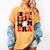 In My Baseball Mom Era Groovy Mom Women's Comfort Colors T-Shirt Mustard