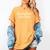 Baseball Mom Fueled By Caffeine Coffee Lover Baseball Team Women's Comfort Colors T-Shirt Mustard