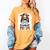 Baseball Mom Game Day Messy Bun Leopard Mother's Day Women's Comfort Colors T-Shirt Mustard Baseball Mom Game Day Messy Bun Leopard Mother's Day Women's Comfort Colors T-Shirt Mustard