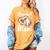 Baseball Mom Grandma Leopard Baseball Lover Fan Women's Comfort Colors T-Shirt Mustard